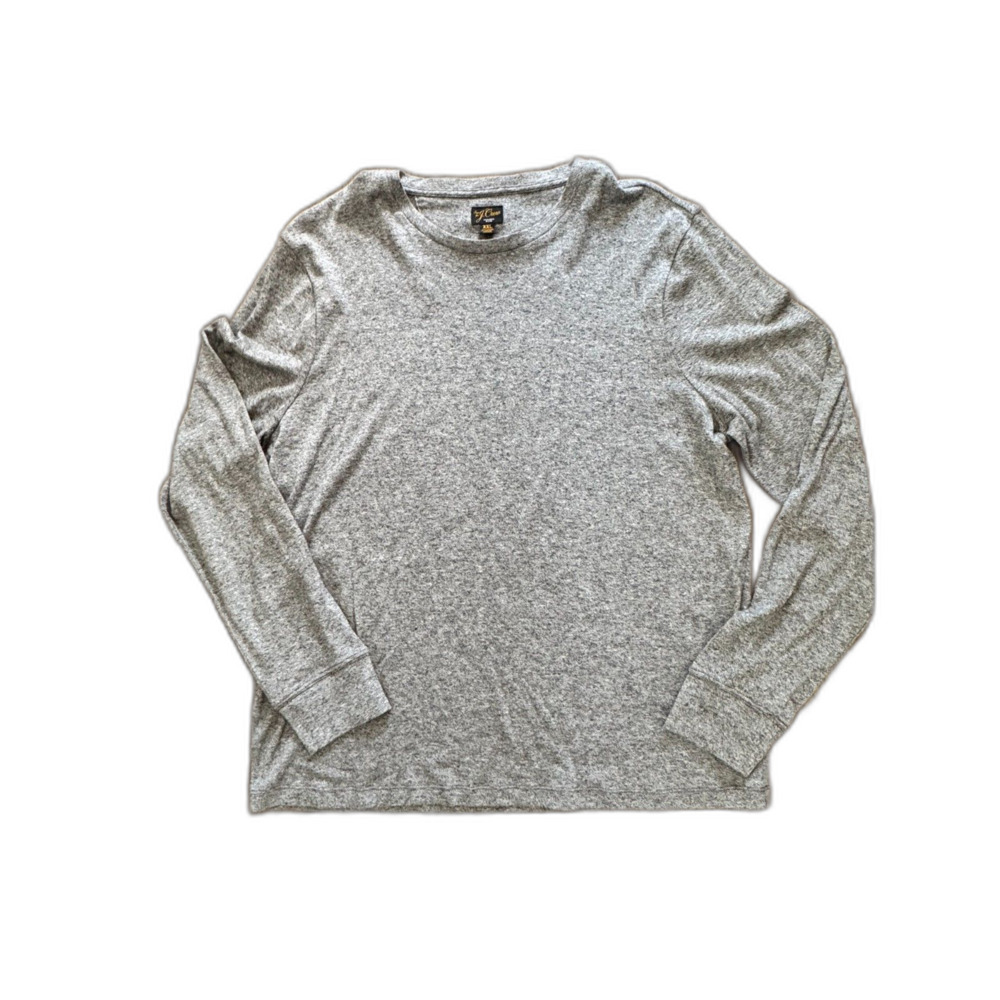 J.Crew Cashmere Crewneck Sweater Gray XXL Classic Minimalist Luxury - Picture 2 of 5